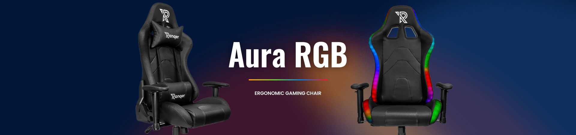 Fotel gamingowy Ranqer Aura RGB